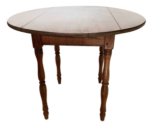 Small Masters Table in Natural Wood with Two Drop Leaves, 1800s