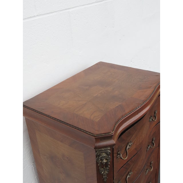 French Tall Narrow Inlay Lingerie Jewelry Chest 6428 For Sale - Image 10 of 18