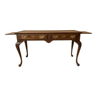 1980s Vintage Queen Anne Style Console Table For Sale
