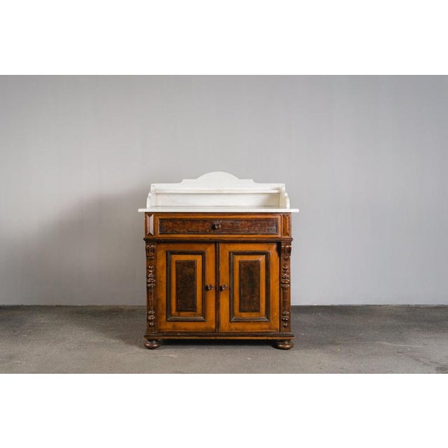 Item: Washstand/Sideboard with Marble Top Period & Style: Gründerzeit – 2nd half of the 19th century :: Classic charm of...
