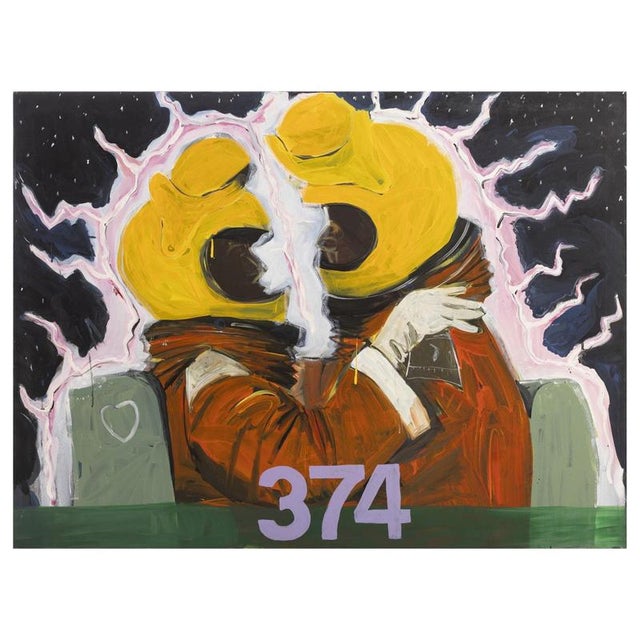 Nazaré Álvares, Composition, 1997, Acrylic on Canvas For Sale - Image 6 of 6