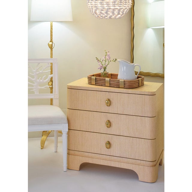 New special order item. Not vintage. With three drawers for storage, rounded edges for style, and a fun brass beetle knob,...