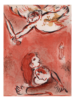 Marc Chagall, Le Visage d'Israël, 1960, Original Lithograph