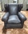 Black Leather Lounge Chair from Poltrona Frau, 1940s For Sale - Image 8 of 8