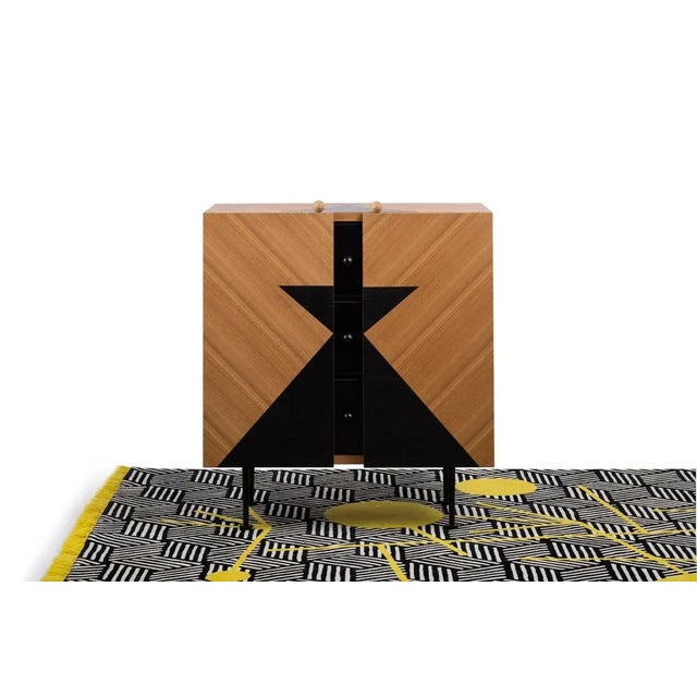 Wood Yin-Yang Chest Drawers by Thomas Dariel For Sale - Image 7 of 13