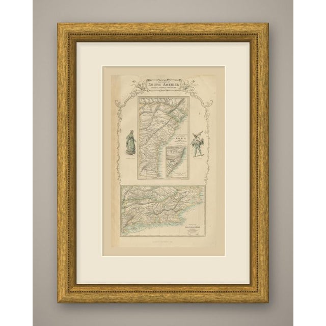 This is an original antique engraved map, colored by hand, from fullarton's companion atlas to the gazetteer of the world....