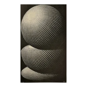 m.c. Escher (1898-1972) - Original Three Spherical Bodies Print (1948, De Wilde Wereld)/Op Art