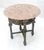 c1920s Round Pink Marble Top Cast Metal Base Side End lamp Table Stand For Sale - Image 10 of 11