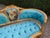 1970 French Louis XVI Gold Beech Velvet Settee - 1 Pc For Sale - Image 6 of 15