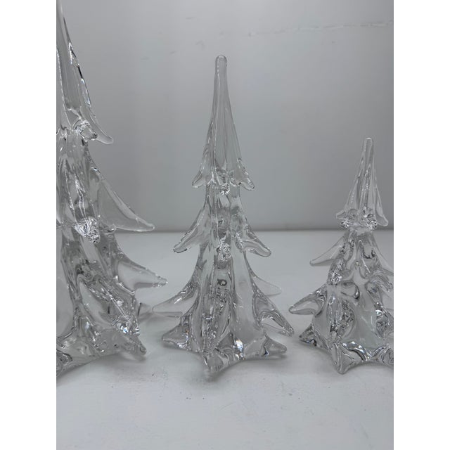 Transparent 2000 - 2009 Crystal Glass Trees From Clichy, France For Sale - Image 8 of 9
