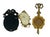 Vintage Collection of Three Small Rococò Style Wall Mirrors—Set of Three For Sale - Image 4 of 4