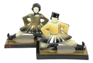 Art Deco Bookends, 1930s, Set of 2