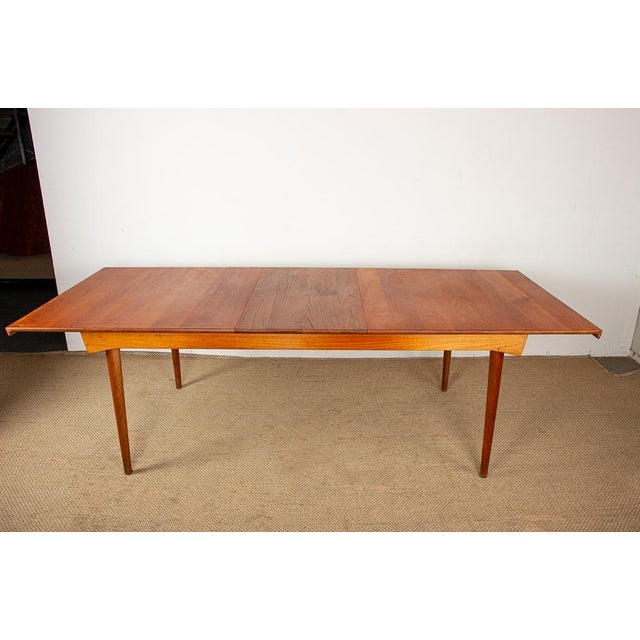 Large Model 542 Extendable Table in Teak by Inger Klingenberg for France & Son, 1960s For Sale - Image 13 of 18