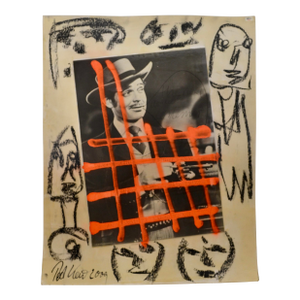Original Peter Keil Mixed Media Painting "Clark Gable" 2009