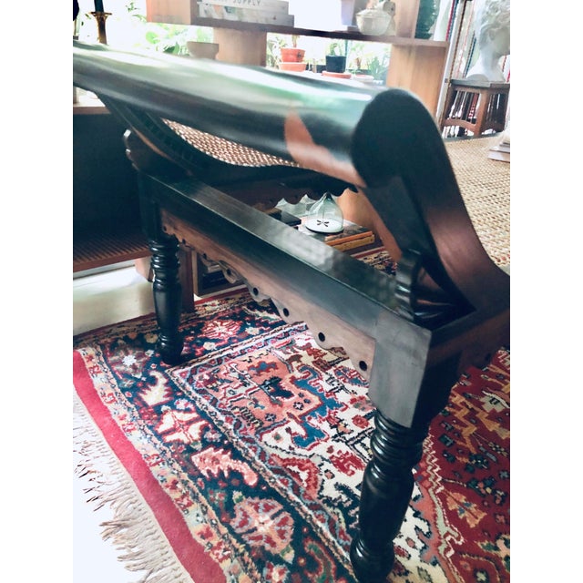 Wood Beautiful Kamagong Divan Bench For Sale - Image 7 of 12