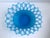 Vintage Westmoreland Doric Lace Blue Satin Glass Oval Centerpiece Bowl For Sale - Image 9 of 9
