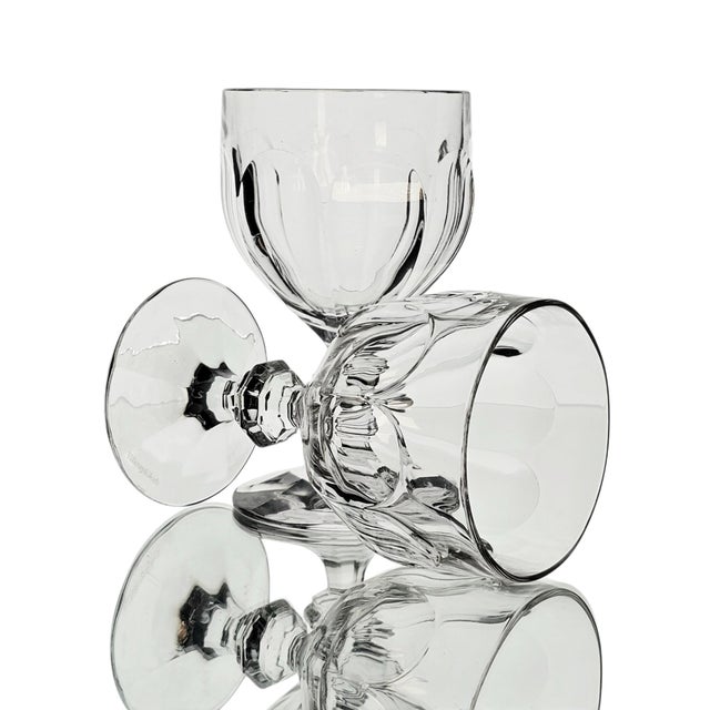 Late 20th Century Late 20th Century Villeroy & Boch Bernadotte Crystal Goblets, Pair For Sale - Image 5 of 9