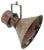 Mid-Century Industrial Rust Brown Metal Pendant Lamp For Sale