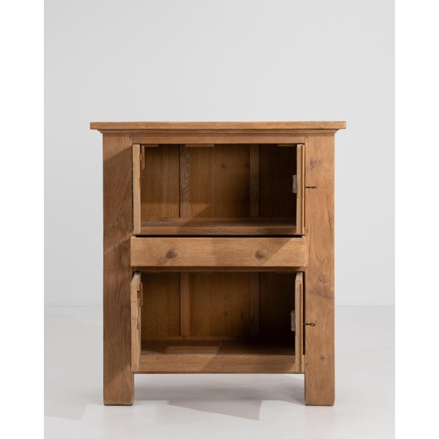 1970s Oak Brutalist Cabinet For Sale - Image 12 of 17
