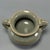 Fine Chinese Longquan celadon tripod censer with twin beast handles and natural crackled glaze. Elegant classic shape,...