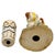 Mid 20th Century Hawaiian Hula Girl Lei Ceramic Figurine W/ Bongo For Sale - Image 4 of 6