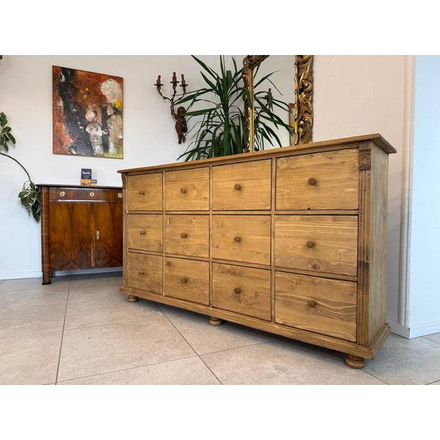 Rustic Sideboard with 12 Drawers, Solid/Softwood. Dimensions: Height x Width x Depth 100 x 180 x 40 cm. Rustic, rustic...
