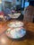 Metal 1980s Franciscan Desert Rose 3 Tired Cake Stand For Sale - Image 7 of 12