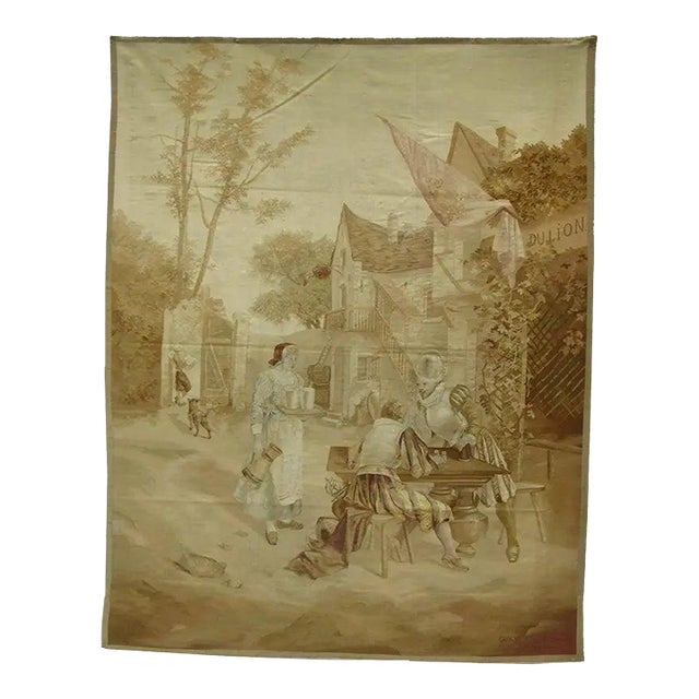 18th Century Antique French Tapestry For Sale