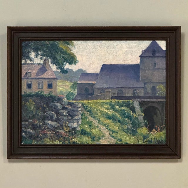 Framed Oil Painting on Canvas by Eugene Colignon (1876-1961) For Sale In Dallas - Image 6 of 16