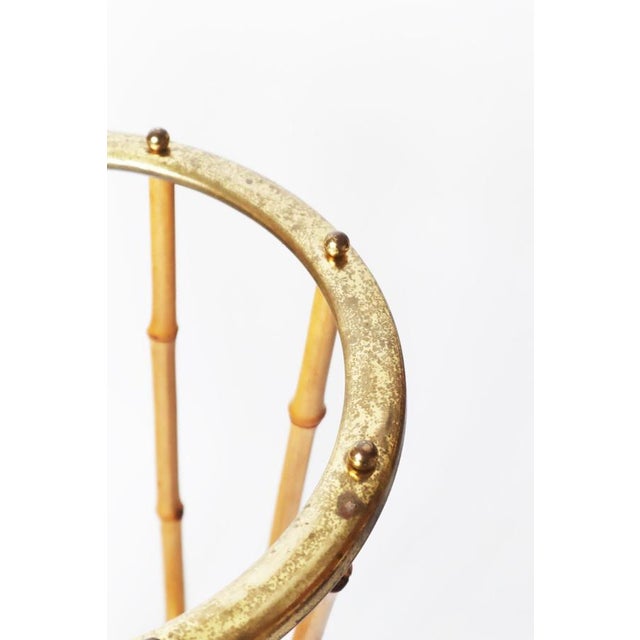 Umbrella Stand in Bamboo and Brass, 1960s For Sale - Image 9 of 15