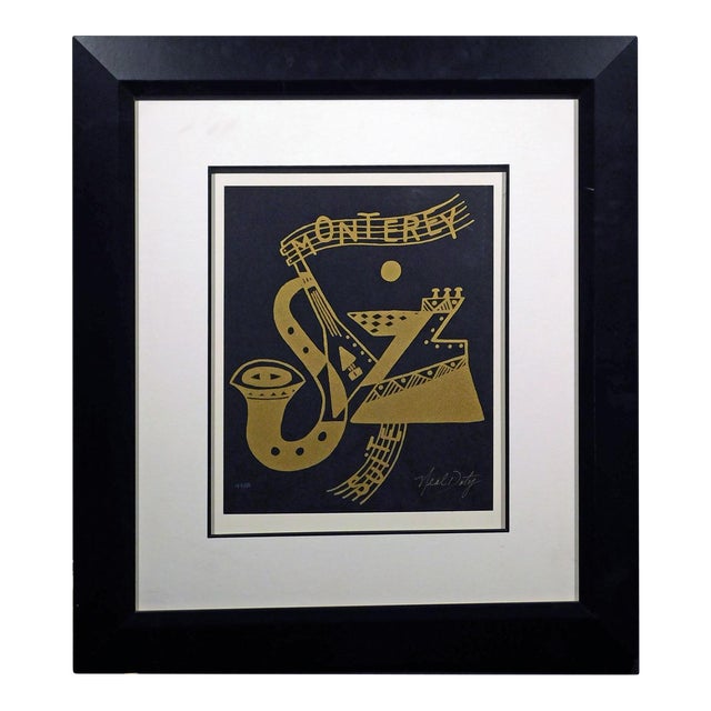 Neal Doty "Monterey Jazz 1" With Frame Hand Signed Artwork For Sale