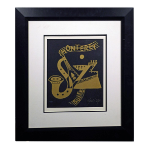 Neal Doty "Monterey Jazz 1" With Frame Hand Signed Artwork