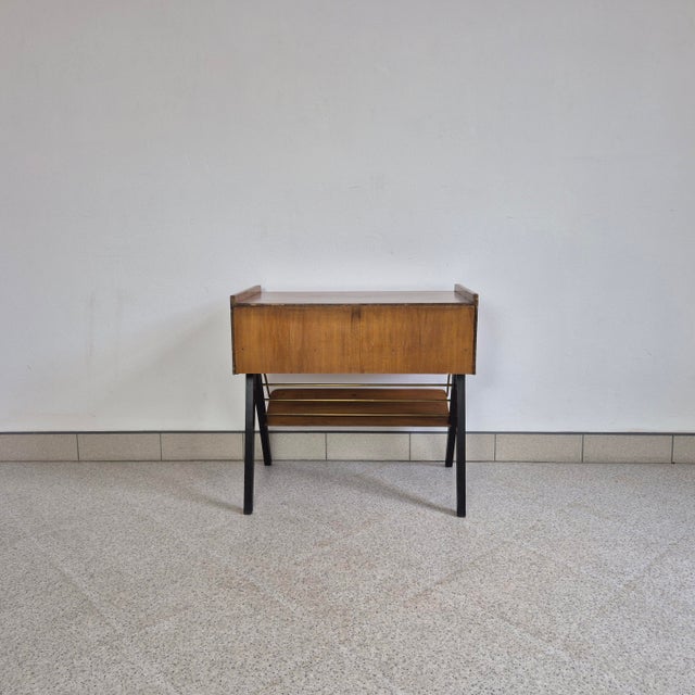 1960s Vintage Cabinet with Magazine Rack from Ilse Möbel, Germany, 1960s For Sale - Image 5 of 12
