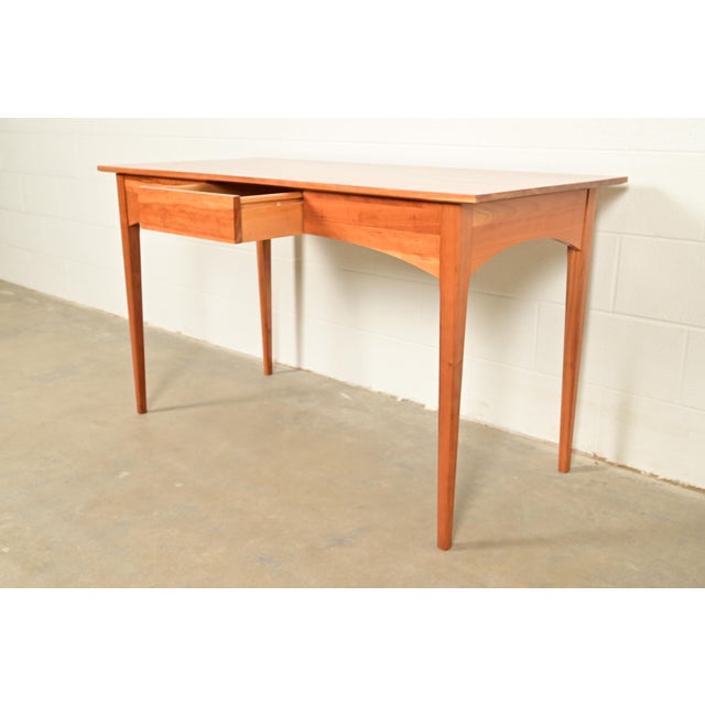 Harden Furniture Arts and Crafts Shaker Solid Cherry Wood Writing Desk For Sale In South Bend - Image 6 of 16