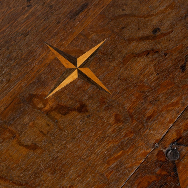 Early 19th Century Oak Trunk on Stand Side Table For Sale - Image 9 of 17
