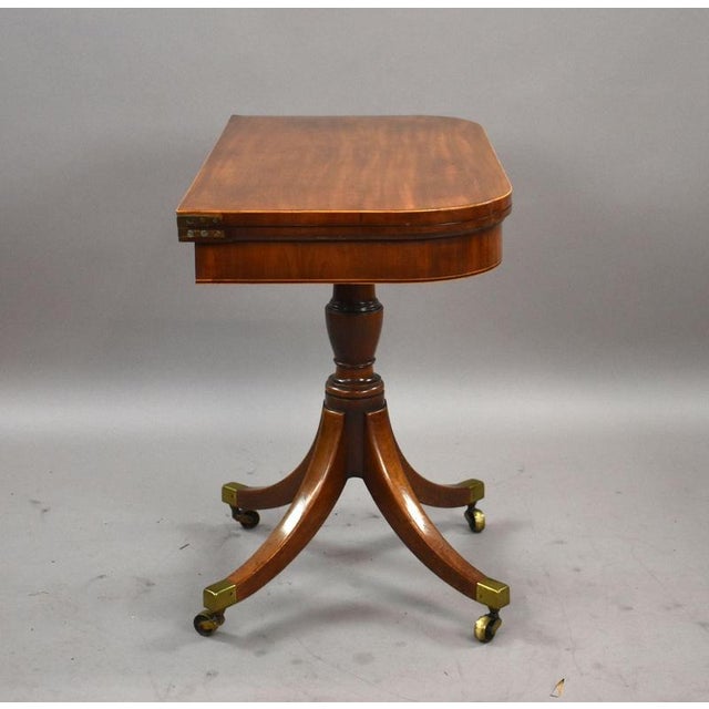 Early 19th Century Regency Mahogany Card Table, 1810 For Sale - Image 5 of 12