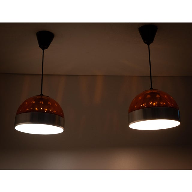 Space Ace Pendant Lamps by Dijkstra Lampen, Netherlands, 1970s, Set of 2 For Sale - Image 9 of 12