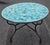 Moroccan 48" Handcrafted All Emerald Moroccan Mosaic Table, Fish Scale Style For Sale - Image 3 of 7