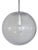 Ball Hanging Lamp from Glashütte Limburg, 1960s For Sale