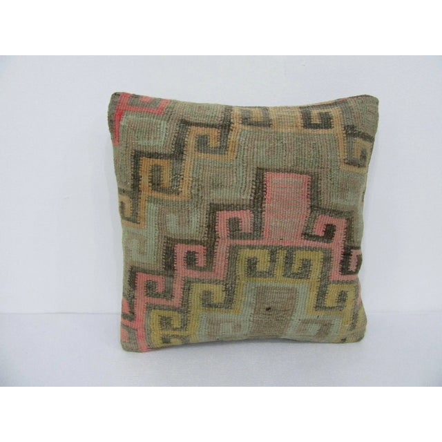 Decorative Kilim Pillow Cover For Sale - Image 4 of 4