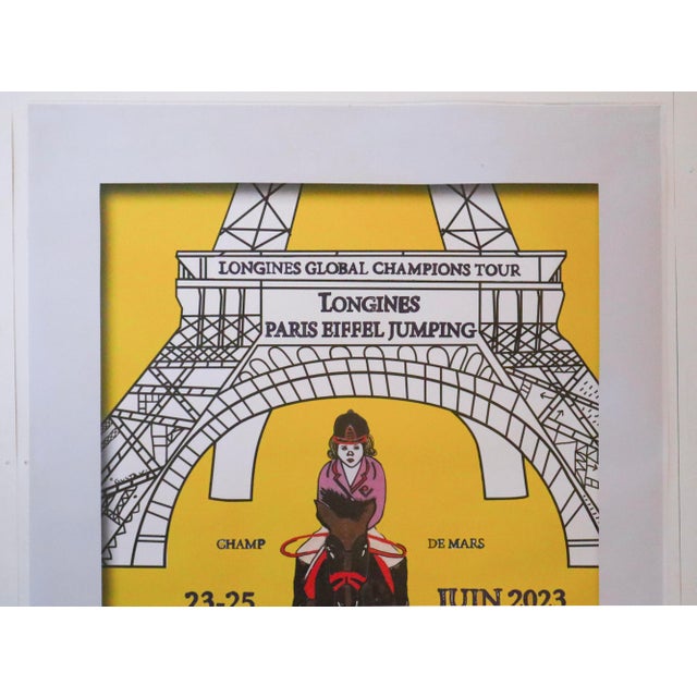 Contemporary 2023 French Sporting Bus Shelter Advertisement, Horse Jumping, Longines Global Champions Tour, Paris For Sale - Image 3 of 3