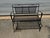 Metal Vintage Woodard Style Wrought Iron Mesh Patio Bench For Sale - Image 7 of 12