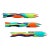 Contemporary Original 3 Tropical Hand Painted Wooden Fish Signed- Set of 3 For Sale