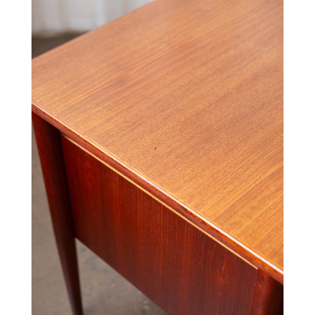 Attributed Hp Hansen Danish Modern Teak Writing Desk, 1960s For Sale - Image 11 of 14