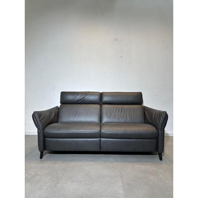 Animal Skin Leather Sofas from Himolla, Set of 2 For Sale - Image 7 of 11