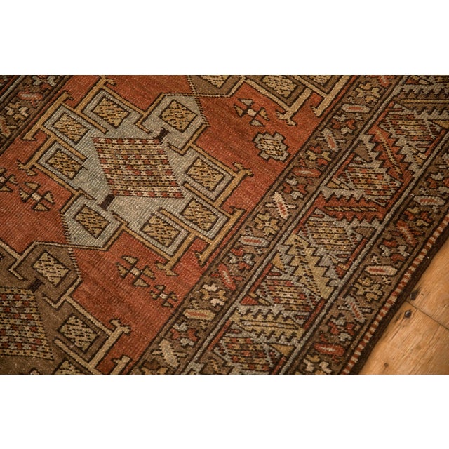 Textile Vintage Distressed Heriz Rug Runner - 3' x 12'6" For Sale - Image 7 of 11