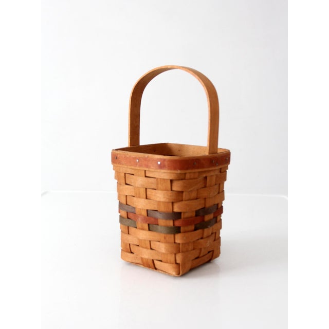 Vintage 1992 Longaberger Berry Basket For Sale - Image 4 of 11