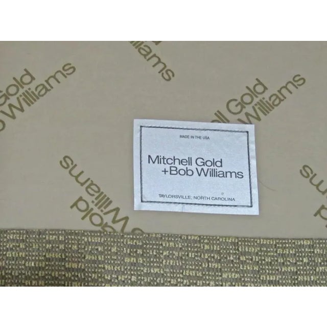 Late 20th Century Fabric Club Chairs by Mitchell Gold + Bob Williams - A Pair For Sale - Image 5 of 7