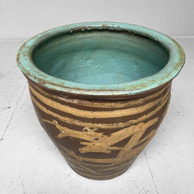 Traditional Japanese Ryū Dragon Mizubachi Water Bowl For Sale - Image 15 of 16