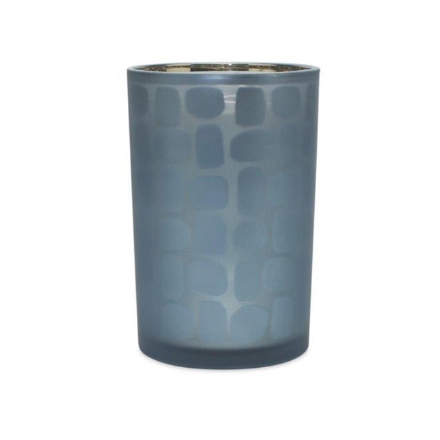 Add a touch of serene elegance to your home with this Navy Frosted Glass Candle Holder Set. Featuring two beautifully...